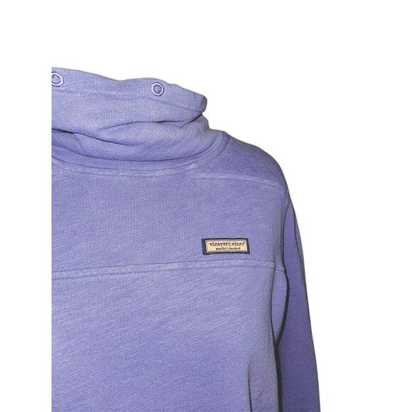 Vineyard Vines Periwinkle Cowl Neck Pullover Sweatshirt Women's Size Medium - Picture 2 of 8
